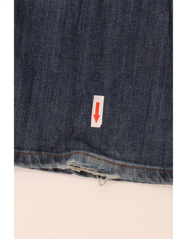 Wrangler Mens Straight Jeans W36 L32 Blue Cotton