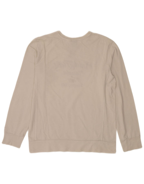 Nike Mens Graphic pulóver pulóver UK 45/47 XL fehér pamut