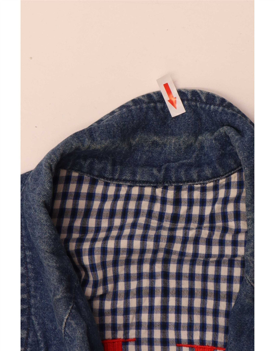 Valentino Womens Loose Fit 2 Button Denim Blazer Jacket IT 42 Medium Blue