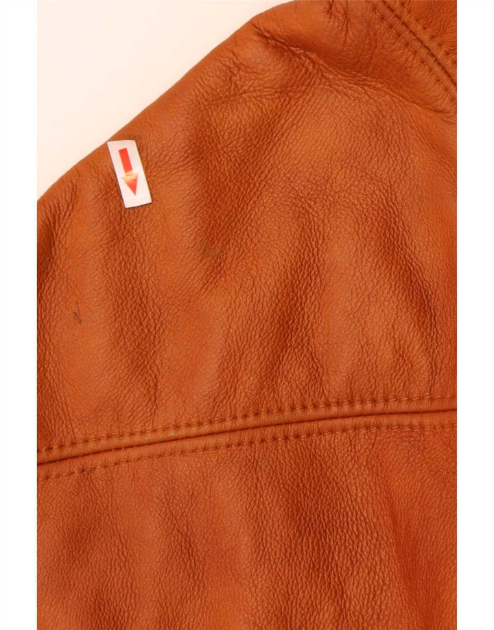 Vintage Womens Oversized Shearling Jacket UK 16 Large Brown