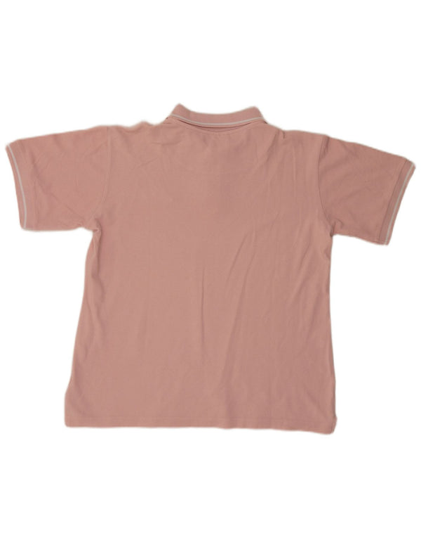 Camisa polo masculina Kappa grande algodão rosa