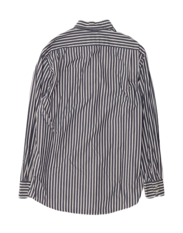 Camicia da uomo Lacoste taglia 41 cotone gessato medio blu navy