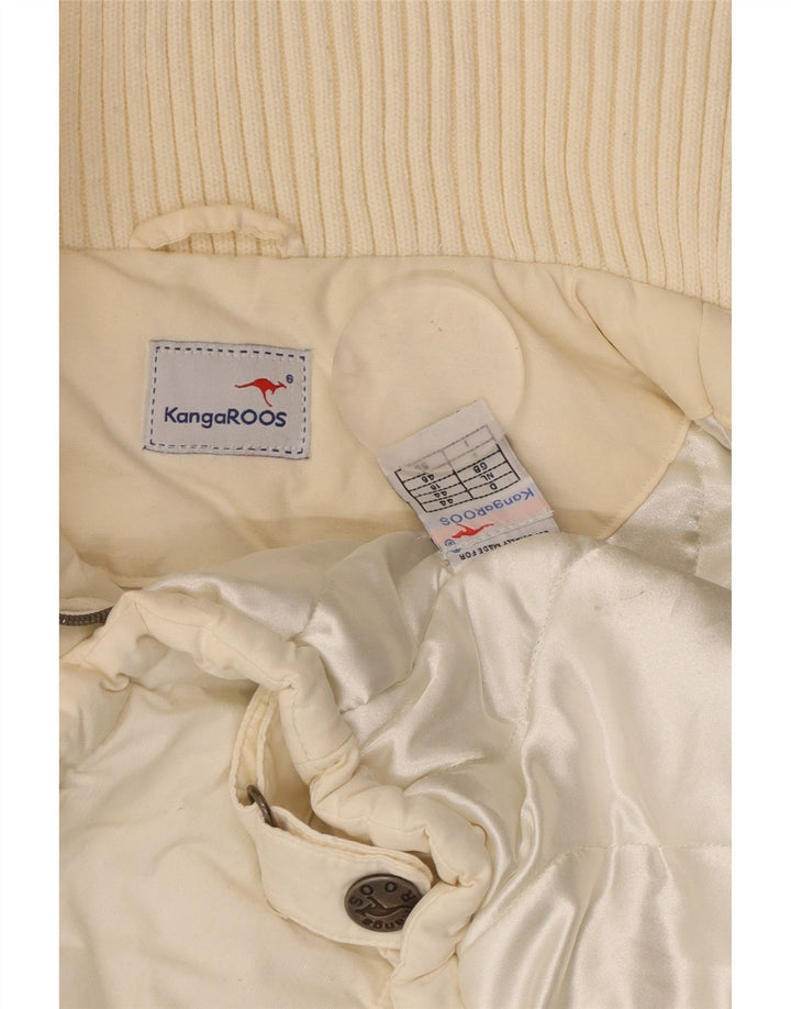 KANGAROOS Polstret jakke til kvinder UK 18 XL Hvid bomuld