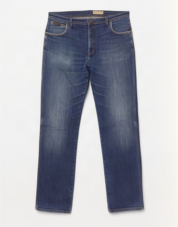 Мужские прямые джинсы Wrangler Texas Stretch W38 L34, синий хлопок