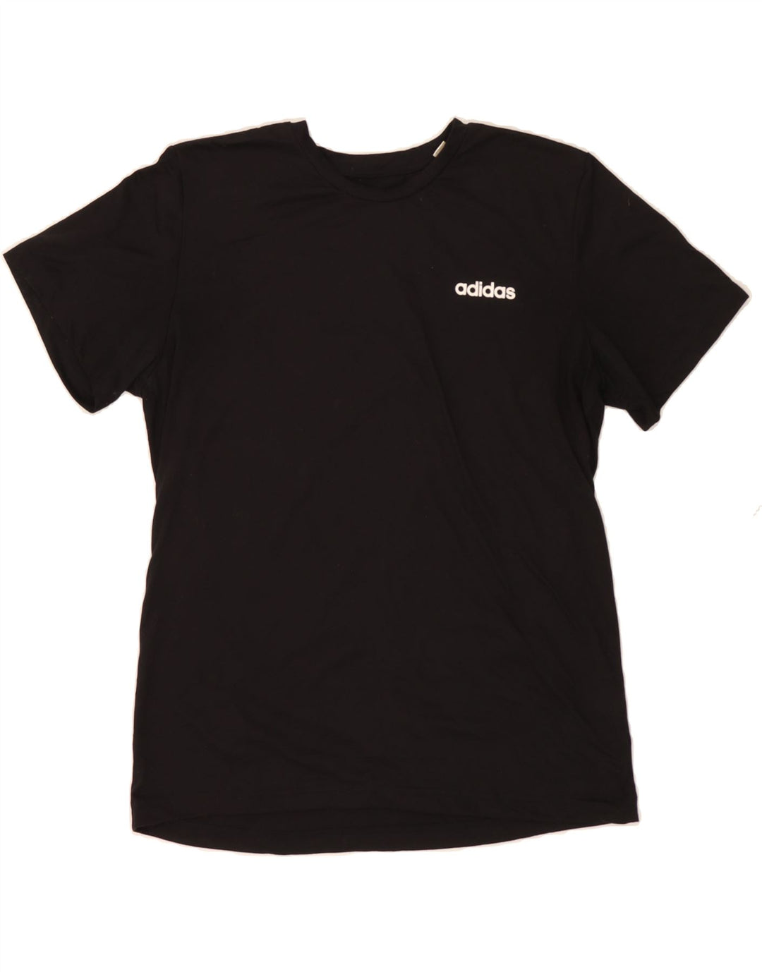 ADIDAS Mens Climalite Graphic T-Shirt Top Large Black Polyester Vintage Adidas and Second-Hand Adidas from Messina Hembry 