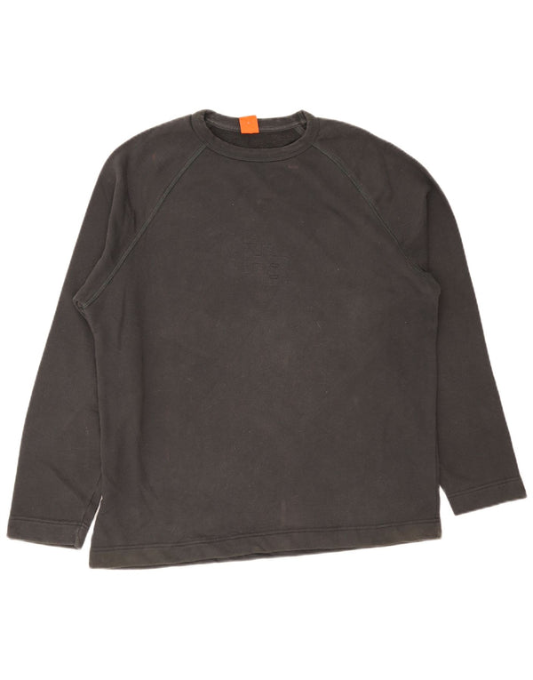 Hugo Boss Mens Graphic Top Long Sleeve Large Grey Cotton