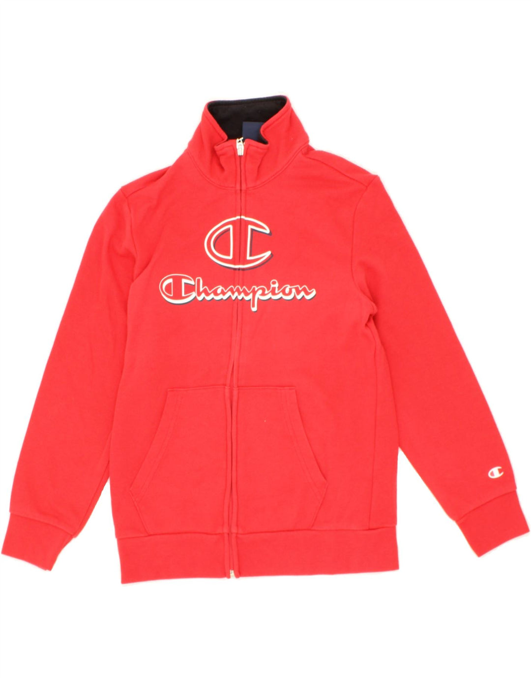 CHAMPION Boys Graphic Tracksuit Top Jacket 9-10 Years Medium  Red Cotton Vintage Champion and Second-Hand Champion from Messina Hembry 