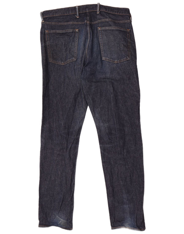 Gap Mens Slim Fit Straight Jeans W36 L34 Navy Blue Cotton