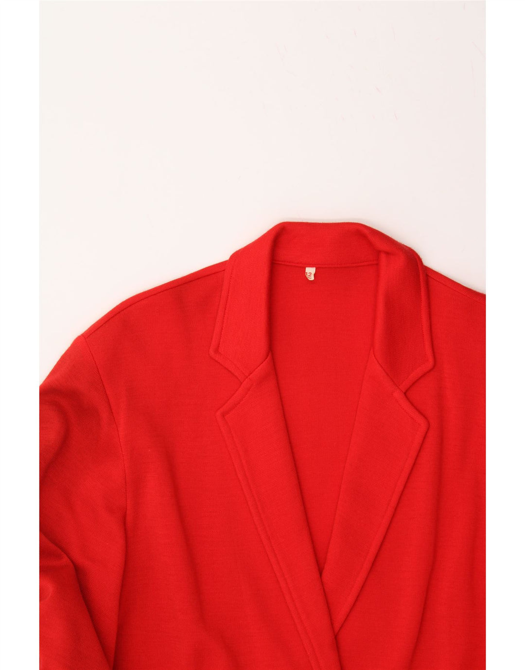 VINTAGE Womens Knit Double Breasted Blazer Jacket UK 12 Medium  Red Vintage Vintage and Second-Hand Vintage from Messina Hembry 