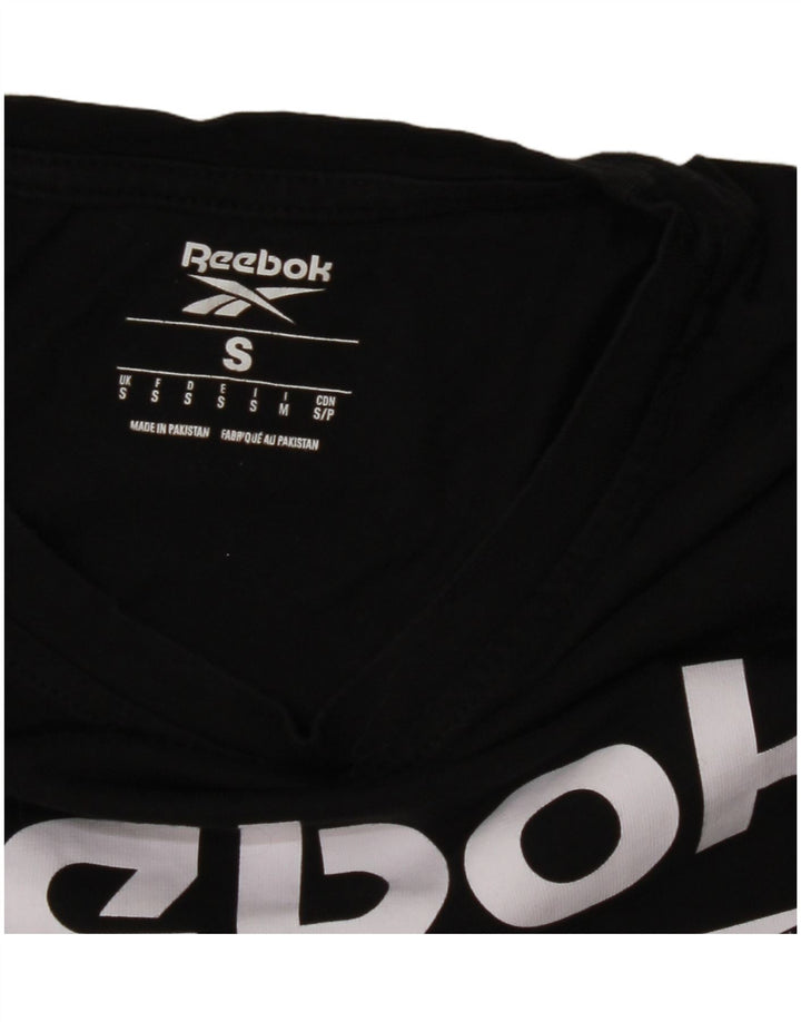 REEBOK Mens Graphic T-Shirt Top Small Black
