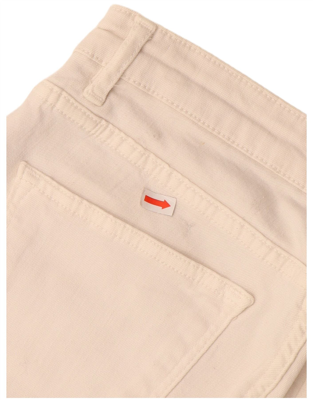 ZARA Bermuda denimshorts til kvinder EU 38 Small W28 Off White