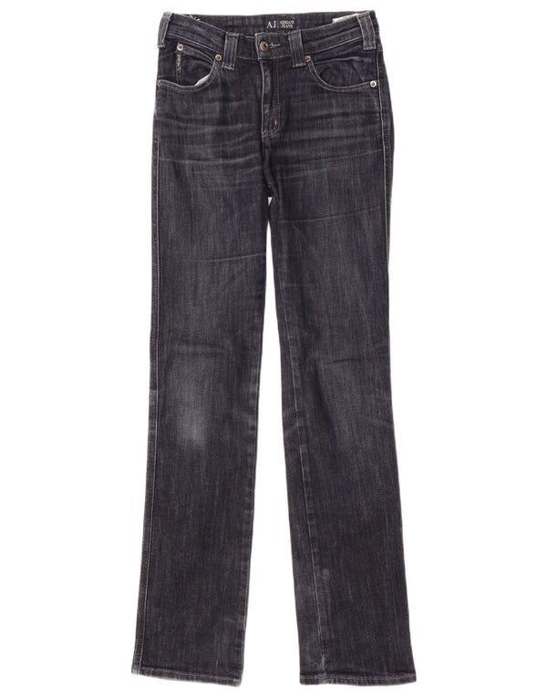 Armani lige jeans til kvinder W26 L32 marineblå bomuld