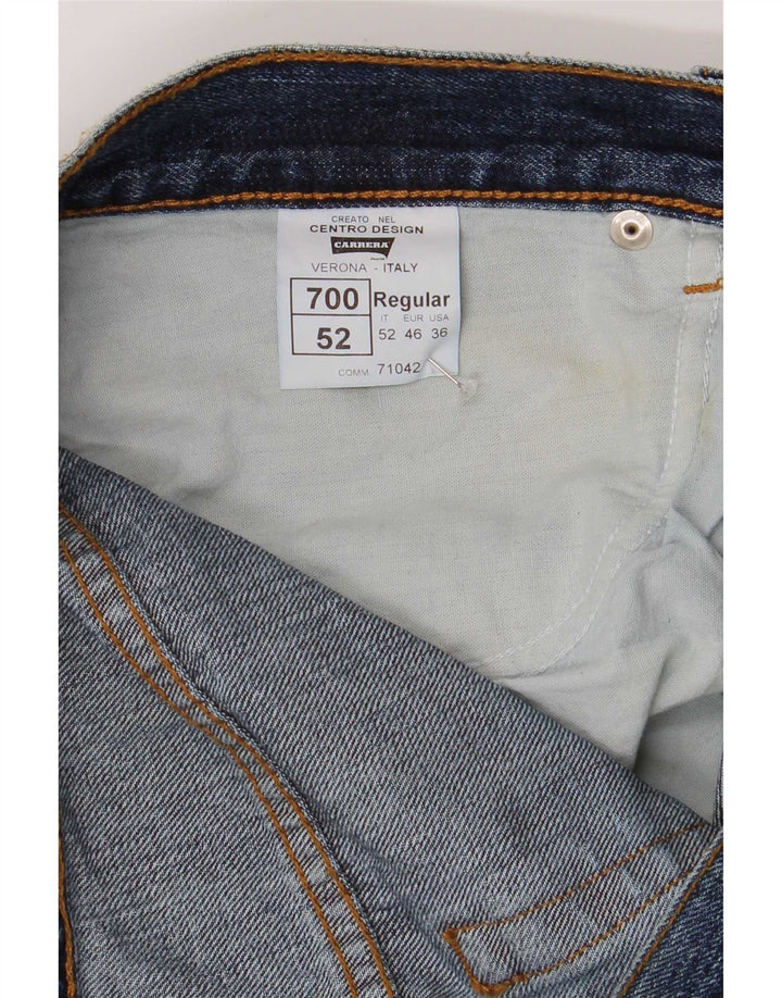Carrera Mens 700 Regular Straight Jeans W36 L34 Blue Cotton