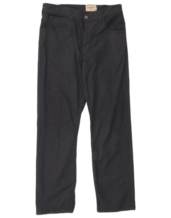 Wrangler Mens Texas Stretch Straight Jeans W32 L30 fekete pamut