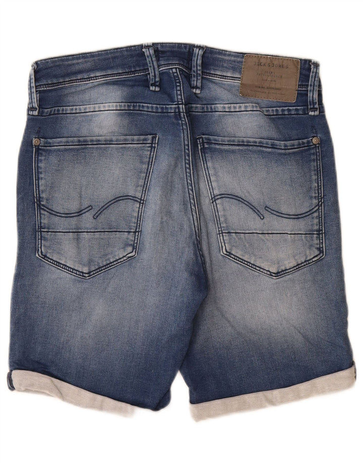 Jack & Jones Mens Denim Shorts Medium W32 Blue