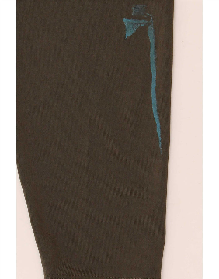 The North Face Womens Graphic Leggings UK 12 Medium Khaki