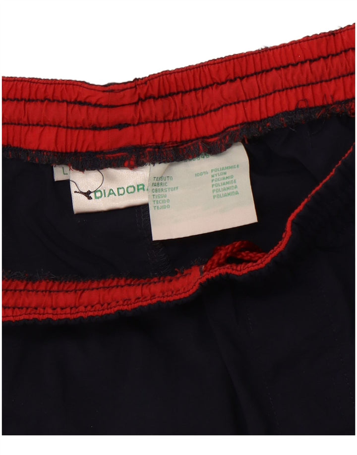 DIADORA Mens Sport Shorts Large Navy Blue Polyamide