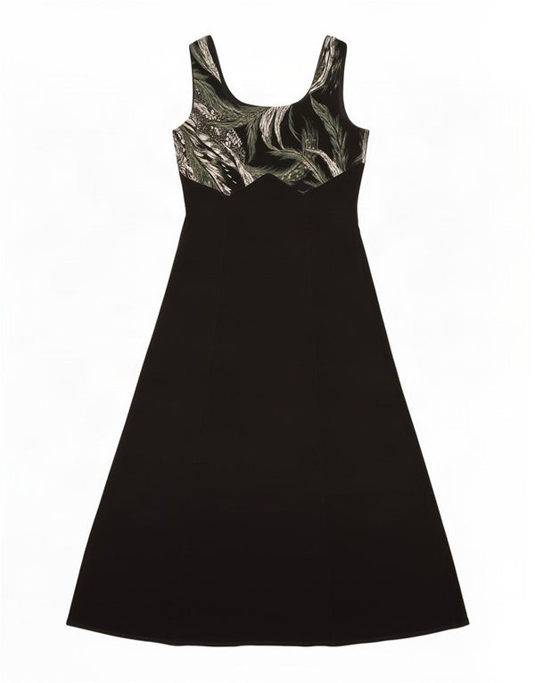 J.Ribkoff Dame Ærmeløs Maxikjole UK 16 Large Black Floral Polyester