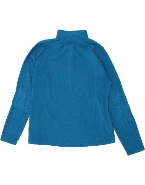 THE NORTH FACE Womens Zip Neck Fleece Jumper UK 18 XL Blue Polyester