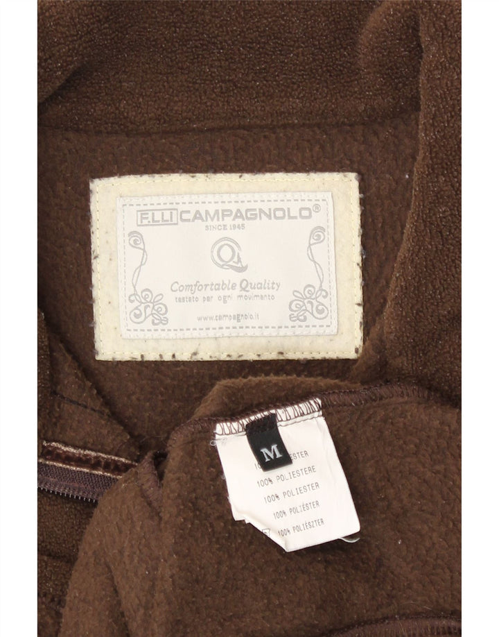 Campagnolo Womens Fleece Jacket UK 14 Medium Brown Polyester