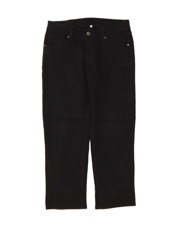 LEVI'S Womens Straight Jeans W26 L25 Black Cotton Vintage Levi's and Second-Hand Levi's from Messina Hembry 