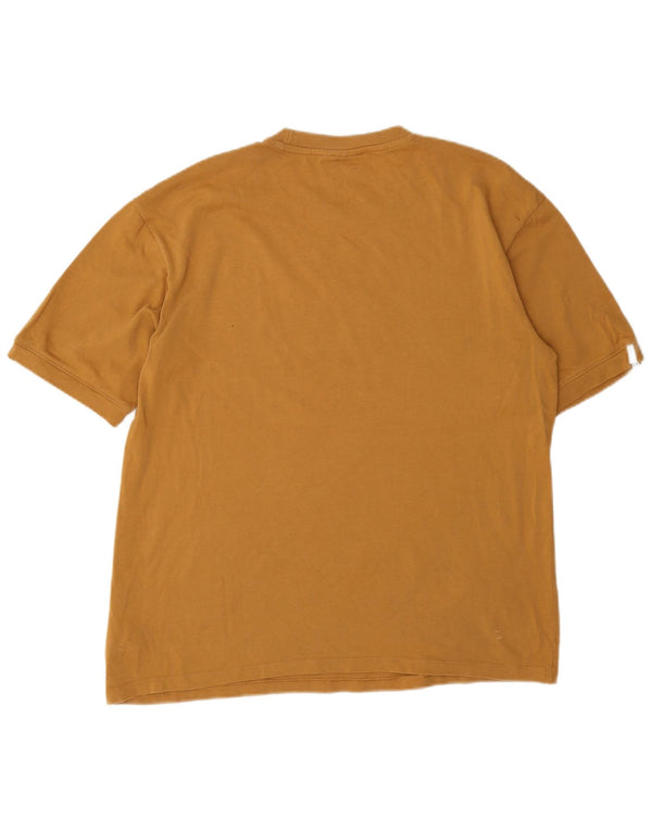 Adidas Womens Oversized Graphic T-Shirt Top UK 8 Small Brown Cotton