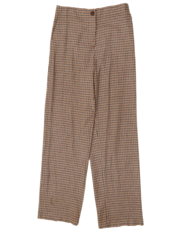 Pantaloni chino da donna Massimo Dutti EU 42 Large W32 L32 pied de poule marrone
