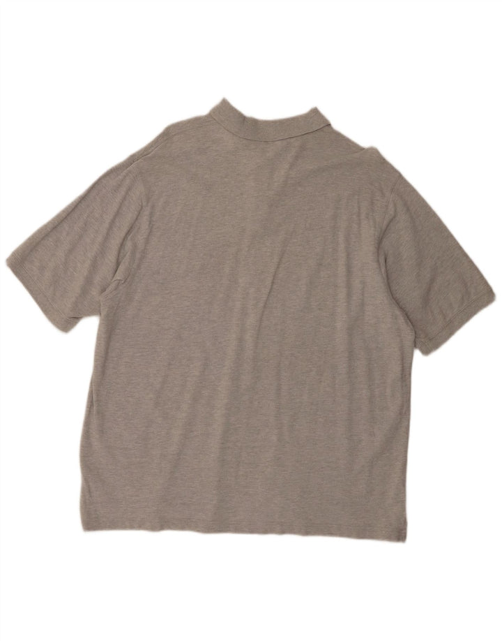 Eddie Bauer Mens Polo Shirt XL Grey Cotton