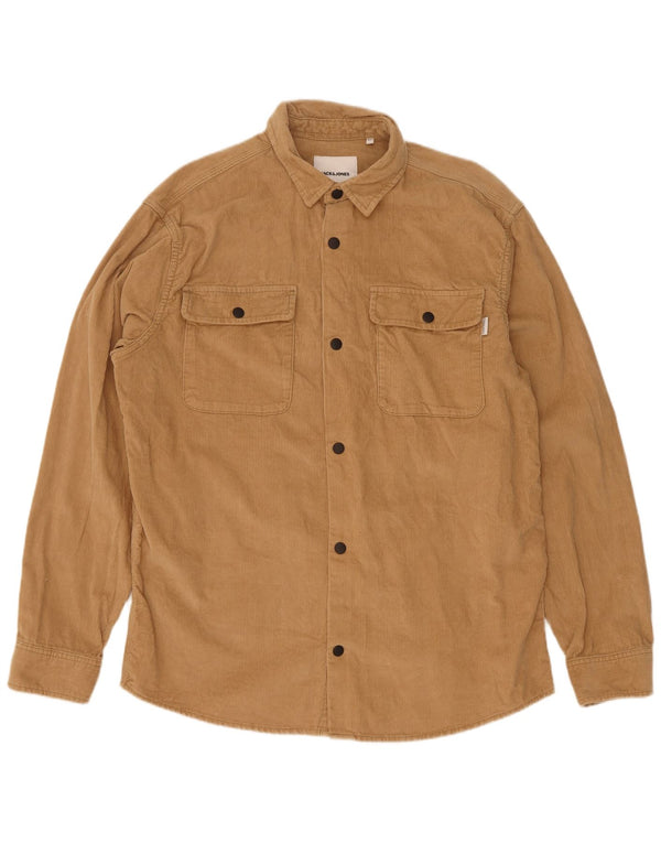 Jack & Jones Chemise En Velours Côtelé XL Beige Coton