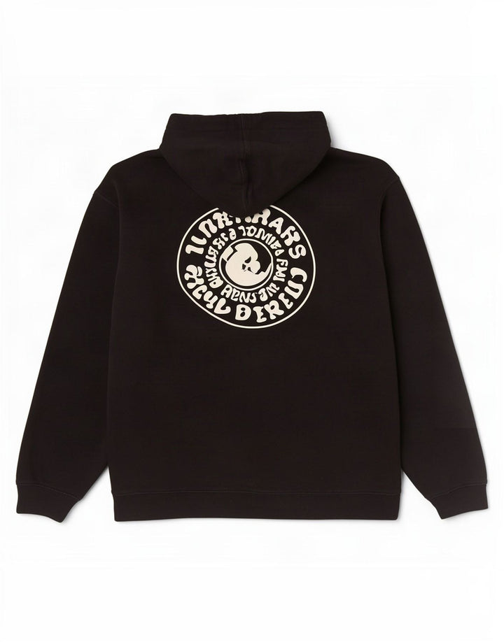 Felpa con cappuccio grafica Hurley da uomo piccola nera