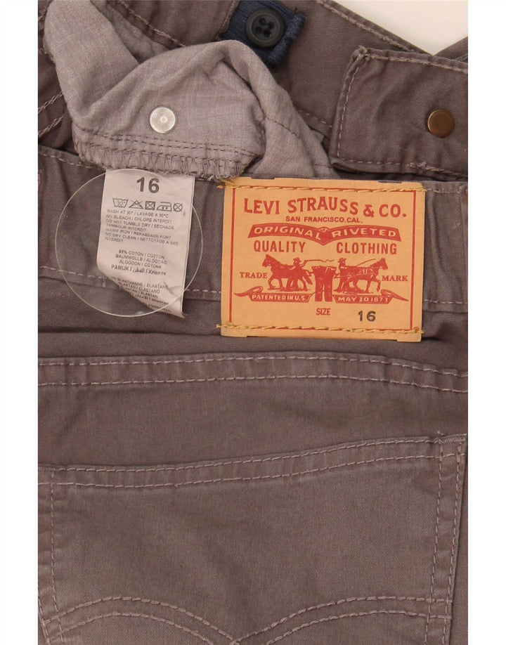 Levi's Cargo-Bermudashorts für Jungen, 15–16 Jahre, W28, graue Baumwolle