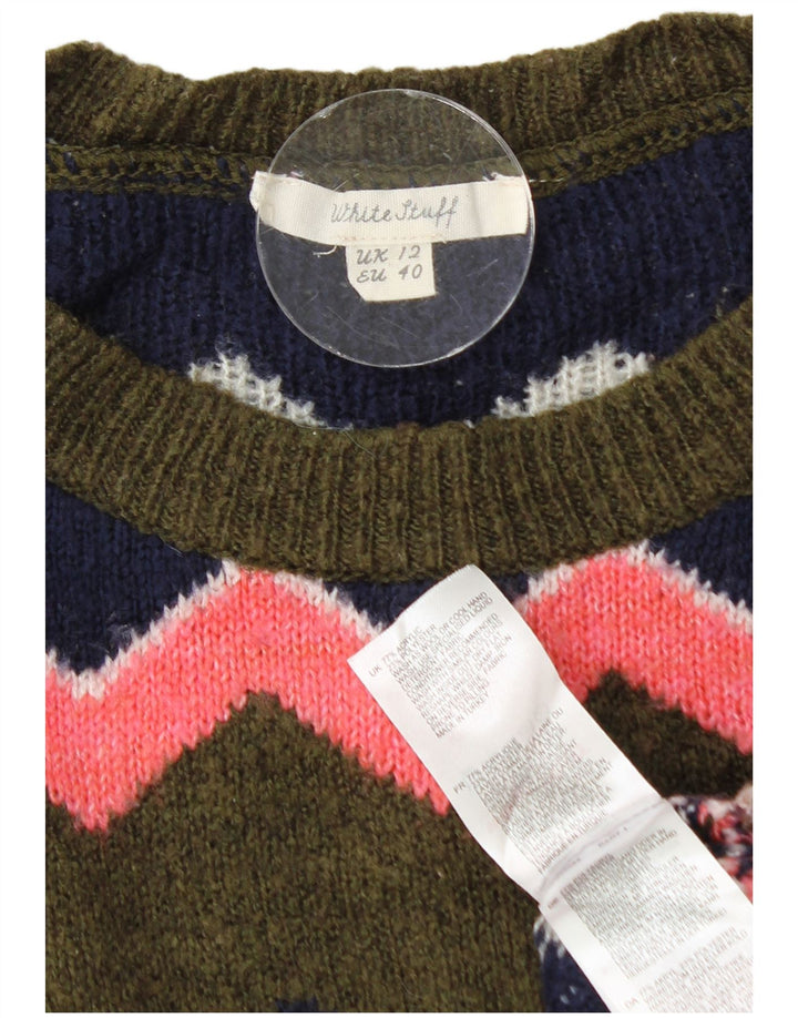 White Stuff Womens Crew Neck Jumper Sweater UK 12 Medium Multicoloured