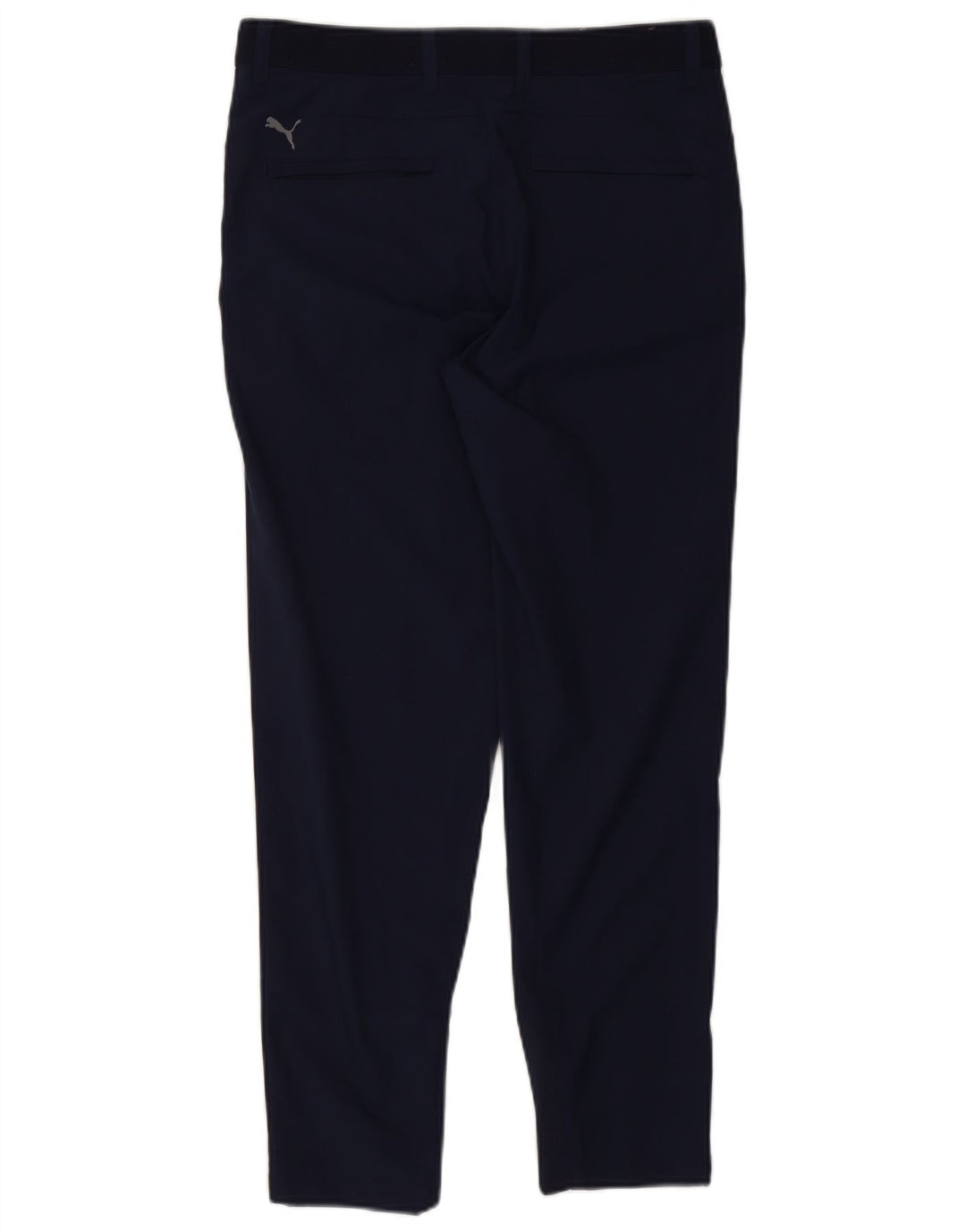 PUMA Mens Slim Chino Trousers W31 L29 Navy Blue Polyester