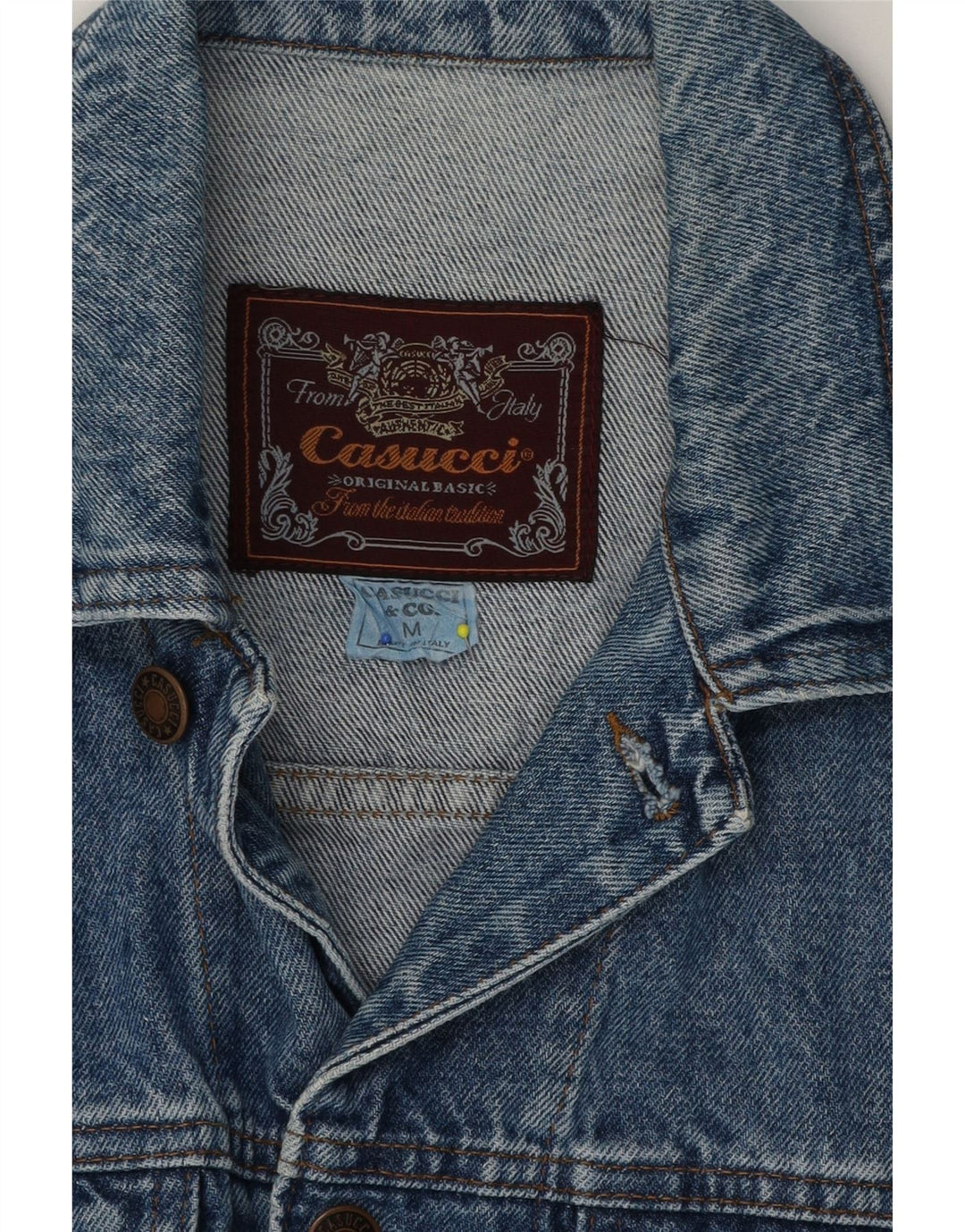 Casucci Giacca in denim da uomo UK 38 Cotone blu medio