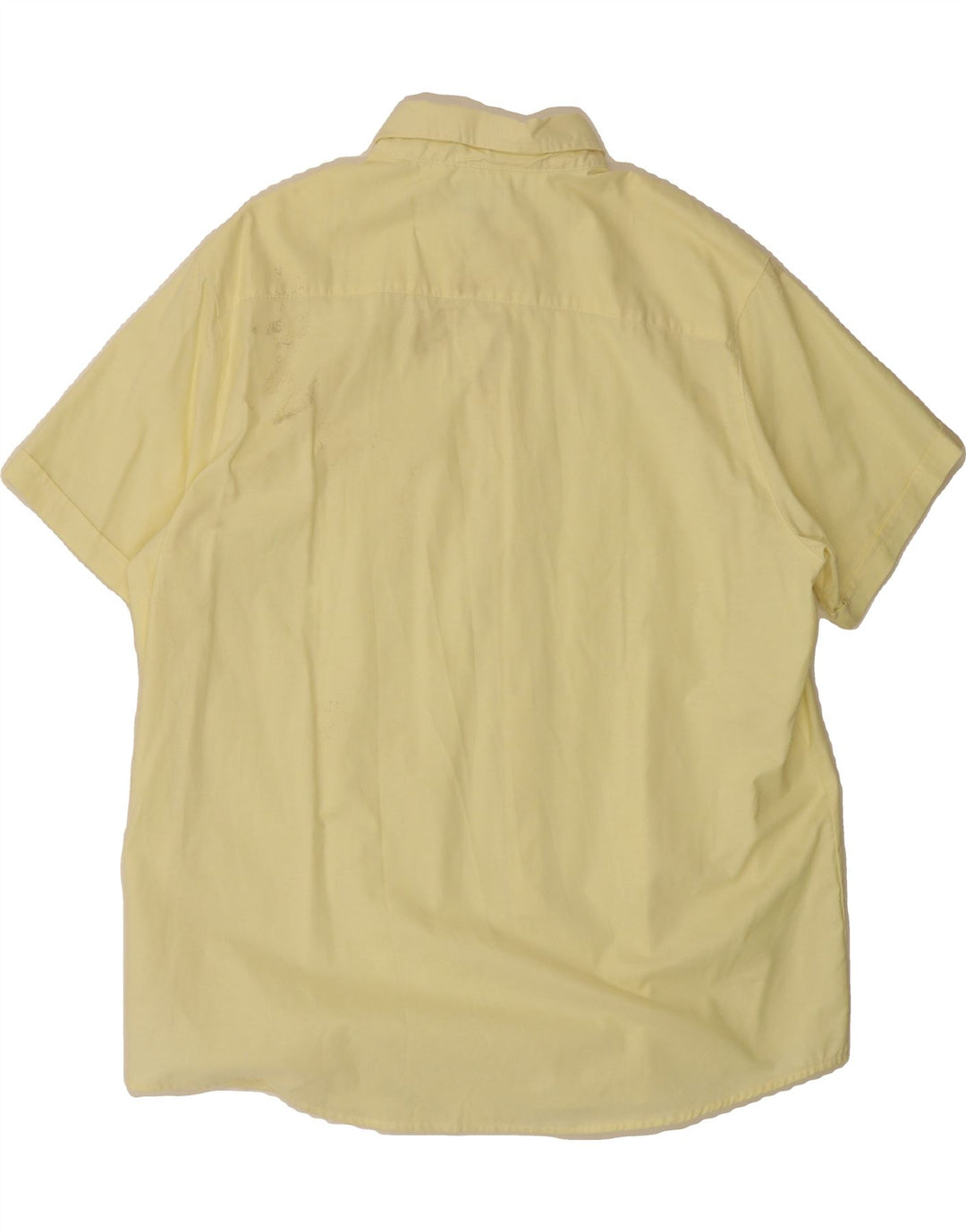 LEE Mens Short Sleeve Shirt XL Yellow Cotton Vintage Lee and Second-Hand Lee from Messina Hembry 
