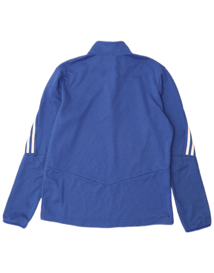 ADIDAS Mens Aeroready Zip Neck Pullover Tracksuit Top Medium Blue