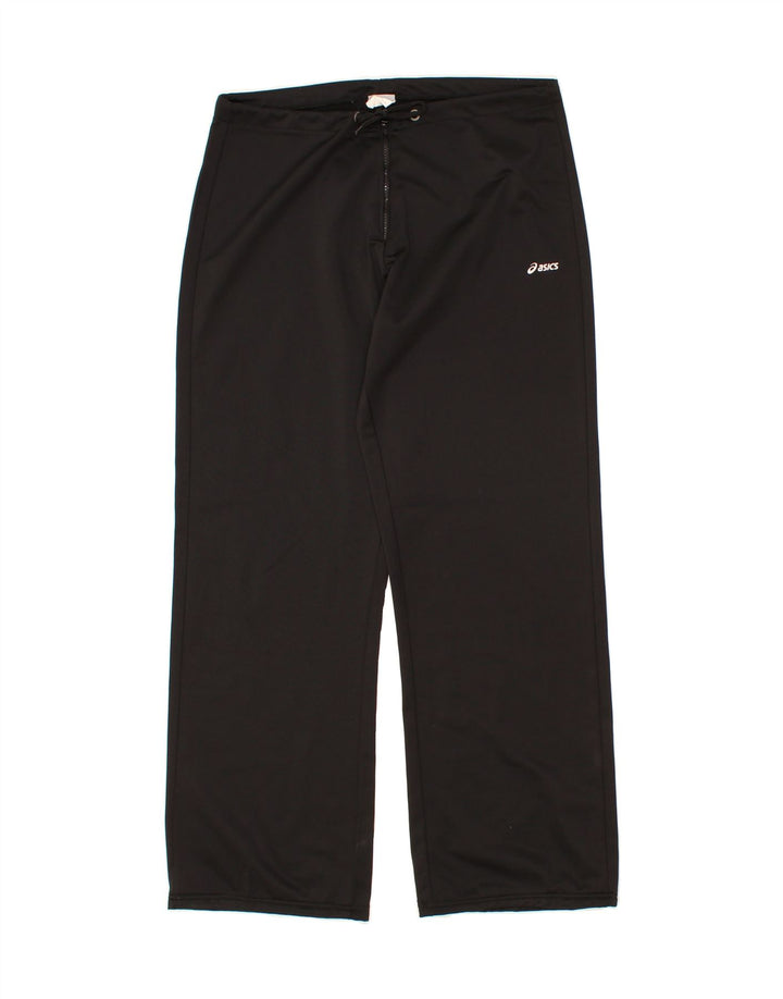 ASICS Womens Tracksuit Trousers UK 18 XL Black Polyester Vintage Asics and Second-Hand Asics from Messina Hembry 