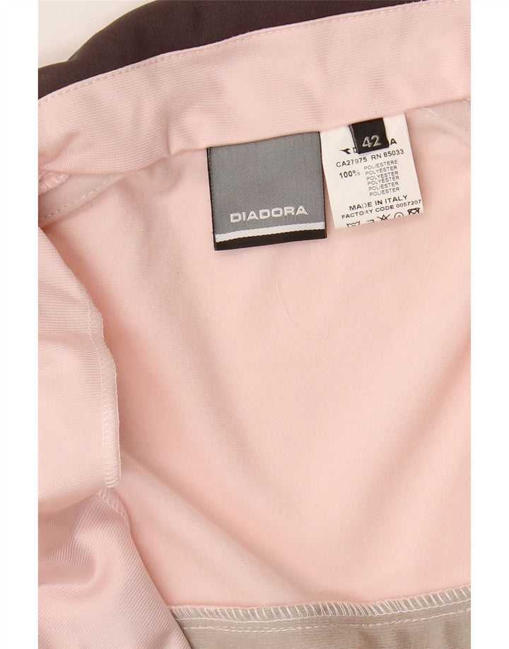 Giacca da tuta da donna Diadora IT 42 Poliestere color block rosa medio