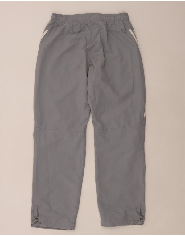 Adidas Mens Tracksuit Trousers Medium Grey Polyester
