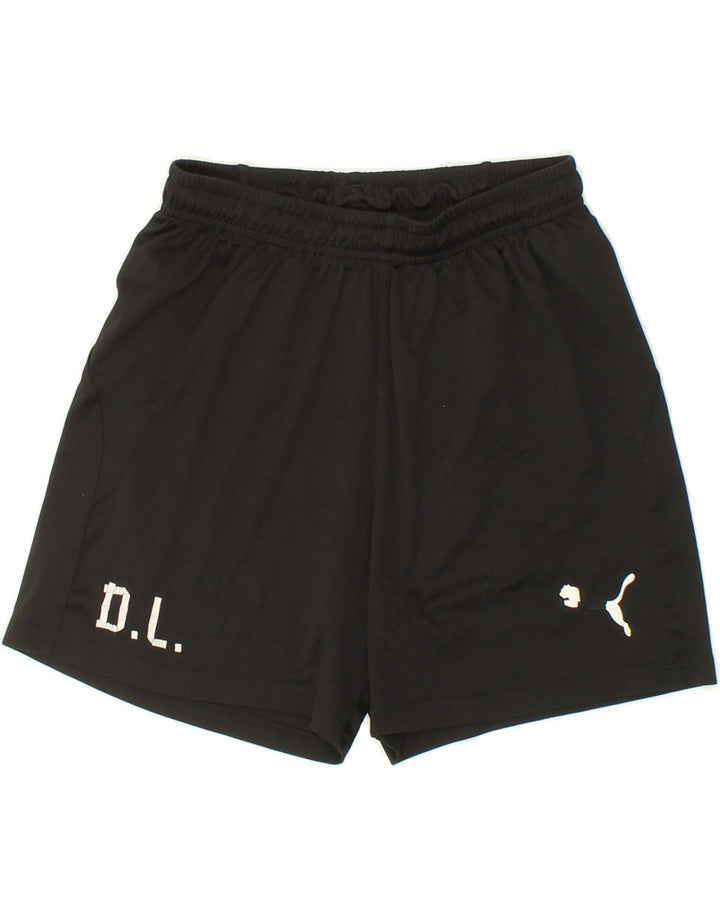 PUMA Boys Sport Shorts 13-14 Years Black Vintage Puma and Second-Hand Puma from Messina Hembry 