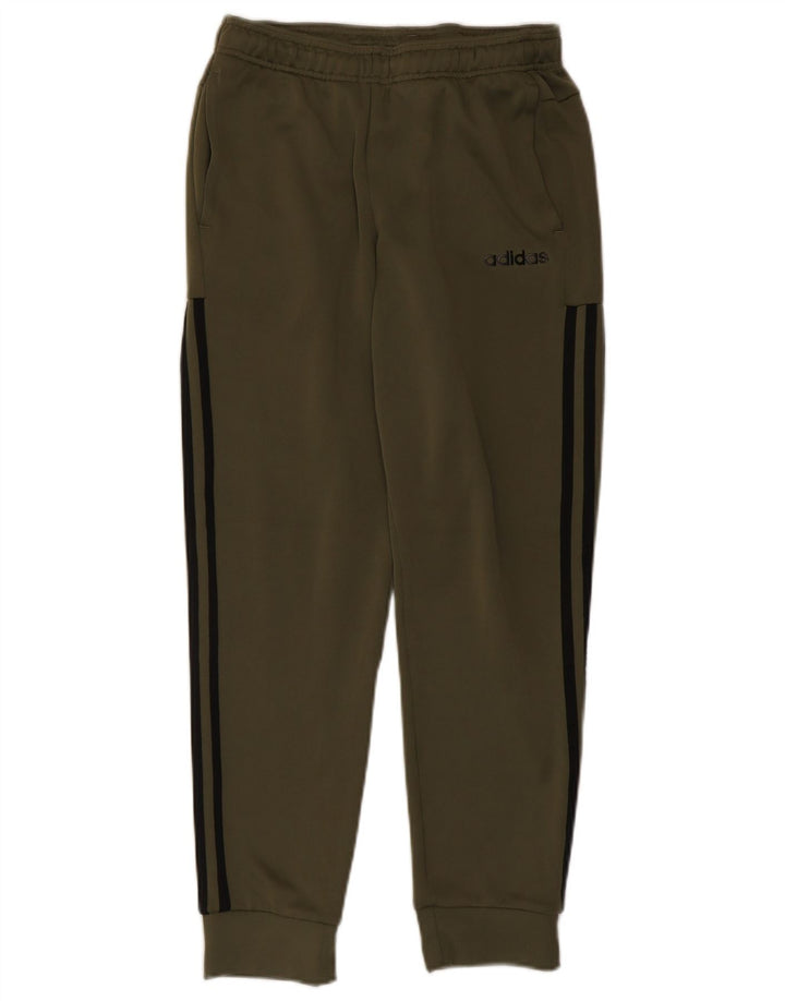 Adidas Mens Tracksuit Trousers Joggers Small Khaki Polyester