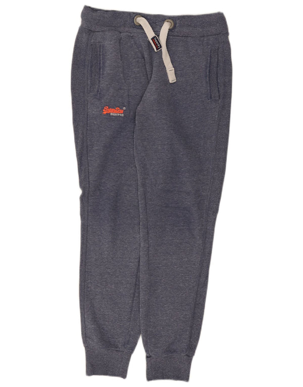 Superdry muške uske trenirke hlače Joggers male plave fleke