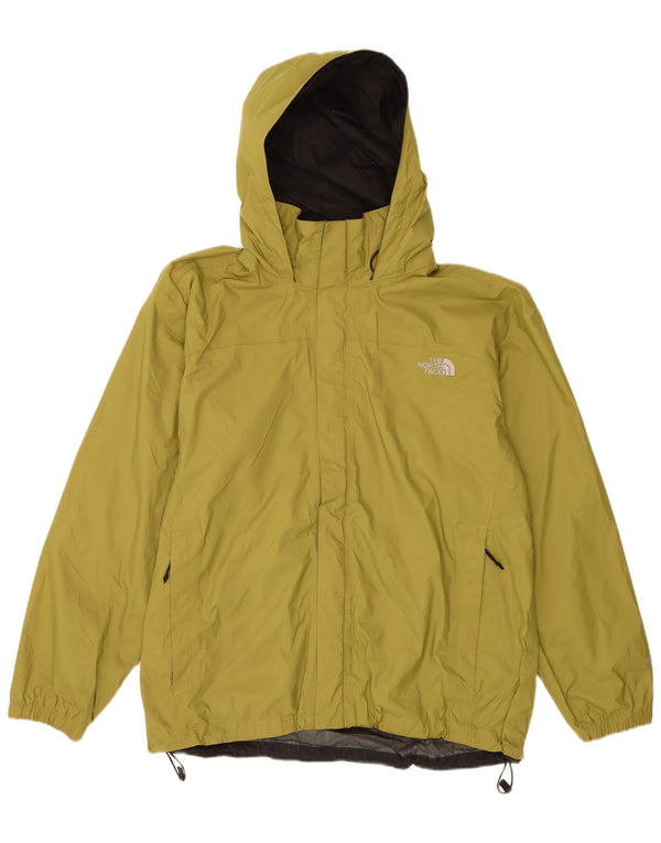 The North Face Mens Hooded Rain Jacket UK 42 XL Green Nylon