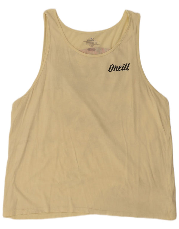 Canotta grafica da donna con vestibilità standard O'Neill XL in cotone giallo