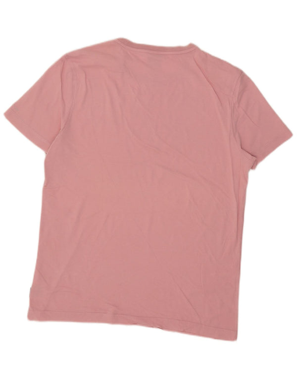 G-Star Mens Graphic T-Shirt Top Large Pink Cotton