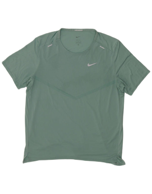 Nike Mens Dri Fit T-Shirt Top Large Green