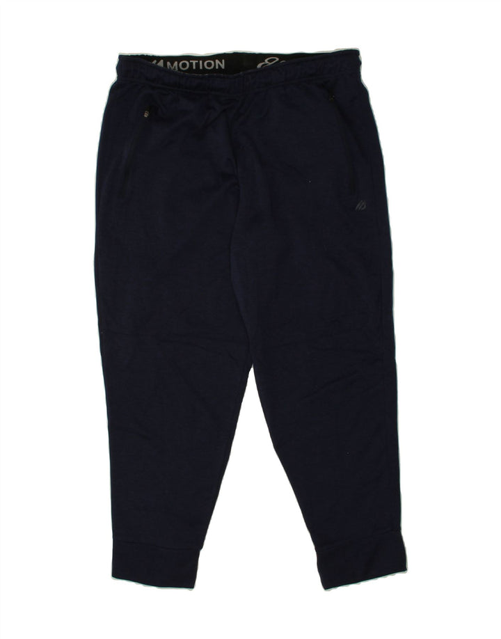EDDIE BAUER Mens Tracksuit Trousers Joggers Large  Navy Blue Polyester Vintage Eddie Bauer and Second-Hand Eddie Bauer from Messina Hembry 