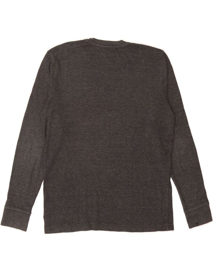 HURLEY Mens Premium Fit Graphic Top Long Sleeve Medium Grey Cotton Vintage Hurley and Second-Hand Hurley from Messina Hembry 