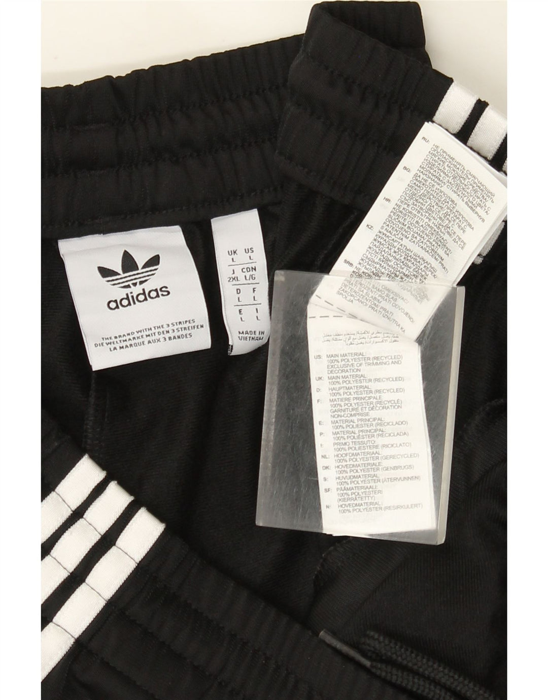 Adidas Pantalon de survêtement pour homme Large Noir Polyester