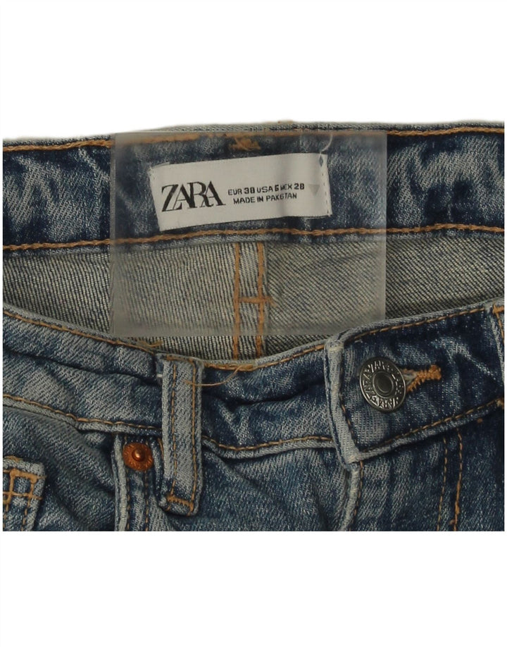 Zara Womens Straight Jeans EU 38 Small W28 L25 Blue